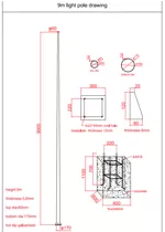 Конус 60-170 фонарного столба улицы 9M солнечный Specifications.pdf