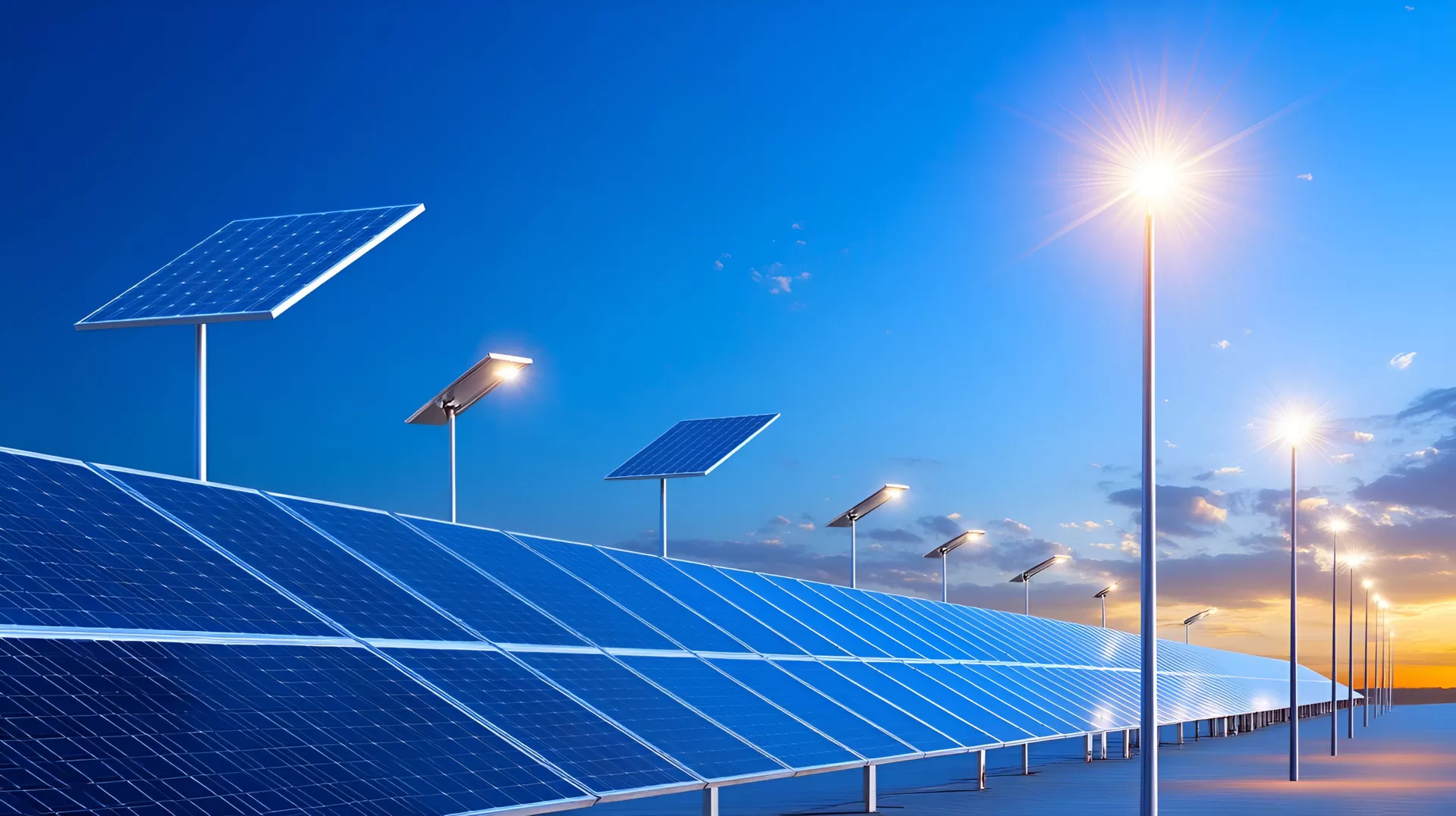 Солнечные уличные фонари Решения